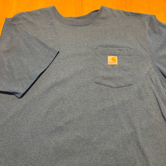 Men’s Carhartt loose fit shirt blue color size xl - Picture 2 of 2
